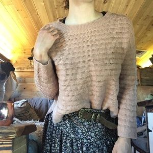 Lucky Brand blush pink cozy sweater